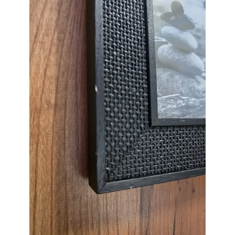 2 Threshold Photo Frame Picture 4x5 Black Textured